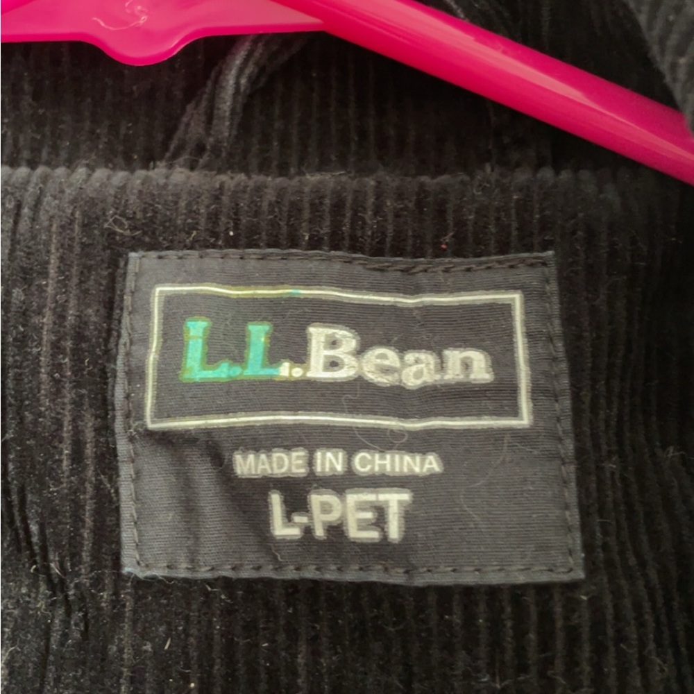 L.L. Bean Classic Black Corduroy Outerwear